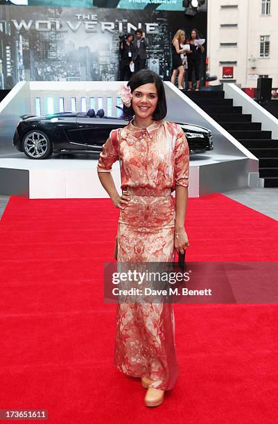Natasha Khan aka Bat For Lashes attends the UK Premiere of 'The Wolverine' at Empire Leicester Square on July 16, 2013 in London, England.