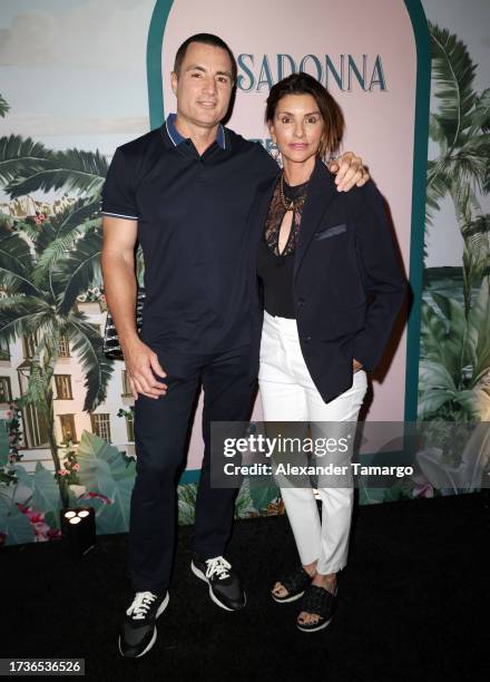 Chris Paciello and Ingrid Casares arrive at the Casadonna opening celebration where David Grutman, Noah Tepperberg and Jason Strauss debuted...