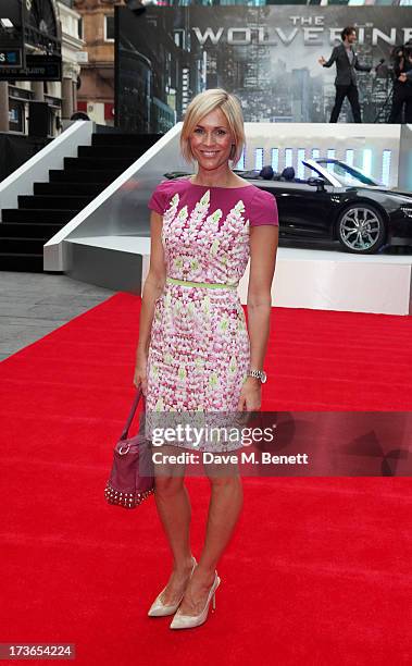 Jenni Falconer attends the UK Premiere of 'The Wolverine' at Empire Leicester Square on July 16, 2013 in London, England.