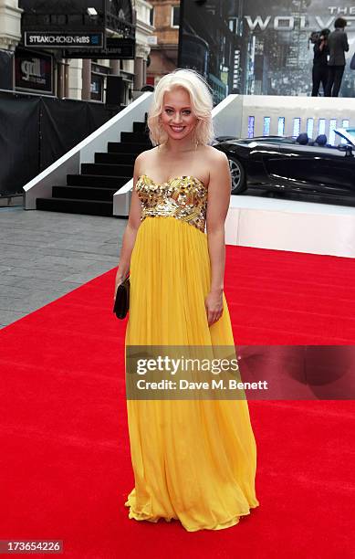 Kimberly Wyatt attends the UK Premiere of 'The Wolverine' at Empire Leicester Square on July 16, 2013 in London, England.