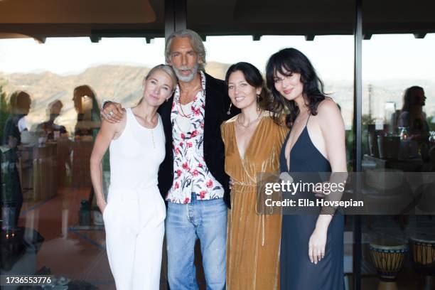 Elaine Irwin, Stephen 'Scooter' Weintraub, Libby June Weintraub and Nicole Trunfio attend the launch of Libby June Weintraub's book "She Was Born:...