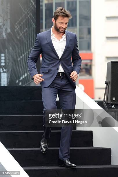 Hugh Jackman attends the UK premiere of 'The Wolverine' at The Empire Leicester Square on July 16, 2013 in London, England.