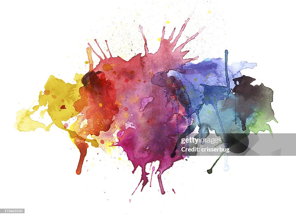 Colorful Watercolor Splashes