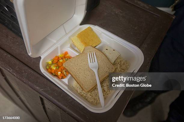 Recent lunch consisted of a burrito, bread, rice, and vegetables at the Bristol County House of Correction, where former New England Patriots player...