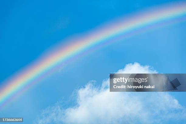 rainbow - rainbow clouds stock pictures, royalty-free photos & images