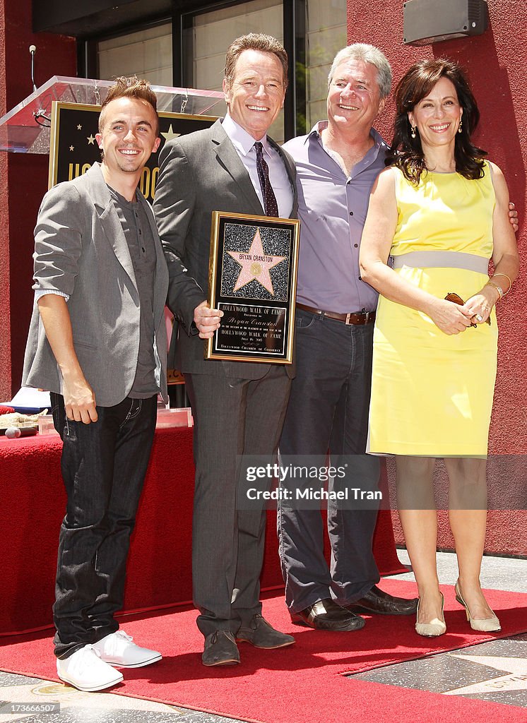 Bryan Cranston Honored With Star On The Hollywood Walk Of Fame