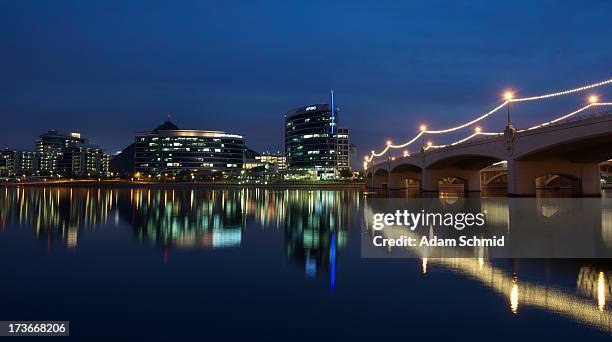 tempe at dusk - tempe stock pictures, royalty-free photos & images