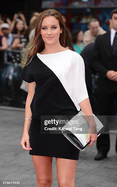 April Pearson attends the UK premiere of 'The Wolverine' at Empire Leicester Square on July 16, 2013 in London, England.