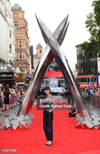 Rila Fukushima attends the UK premiere of 'The Wolverine' at Empire Leicester Square on July 16, 2013 in London, England.
