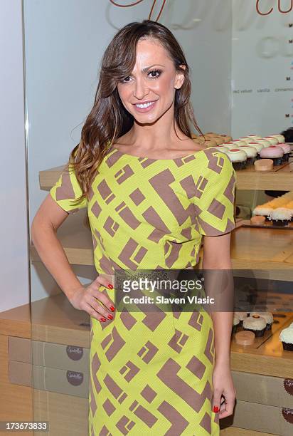 Broadway's "Forever Tango" and ABC's "Dancing with the Stars" Karina Smirnoff attends "Forever Tango" cupcake unveiling at Sprinkles Cupcakes on July...