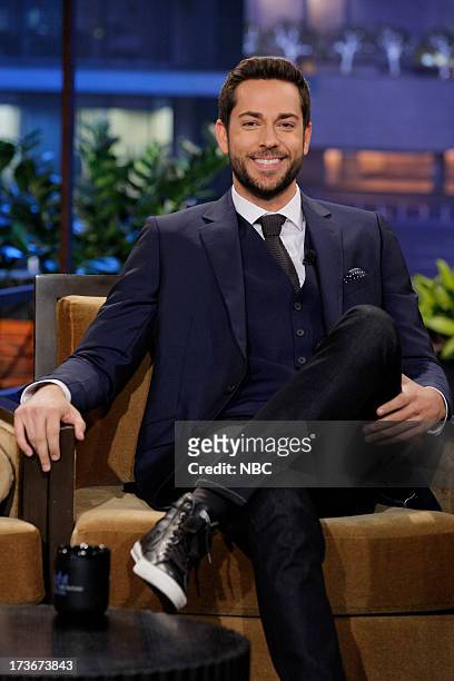 Episode 4496 -- Pictured: Actor Zachary Levi during an interview on July 16, 2013 --