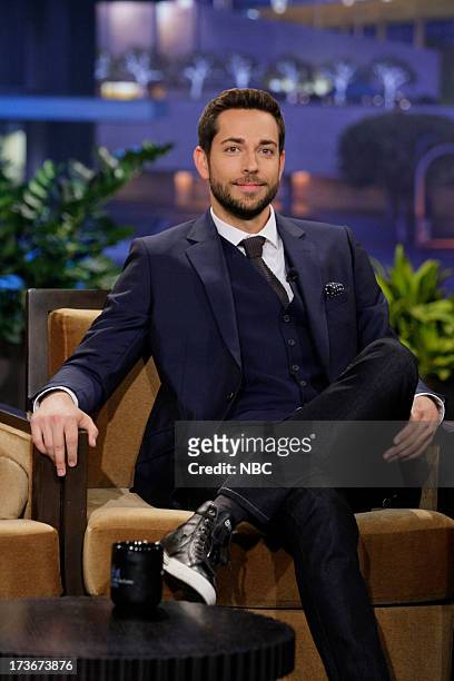 Episode 4496 -- Pictured: Actor Zachary Levi during an interview on July 16, 2013 --