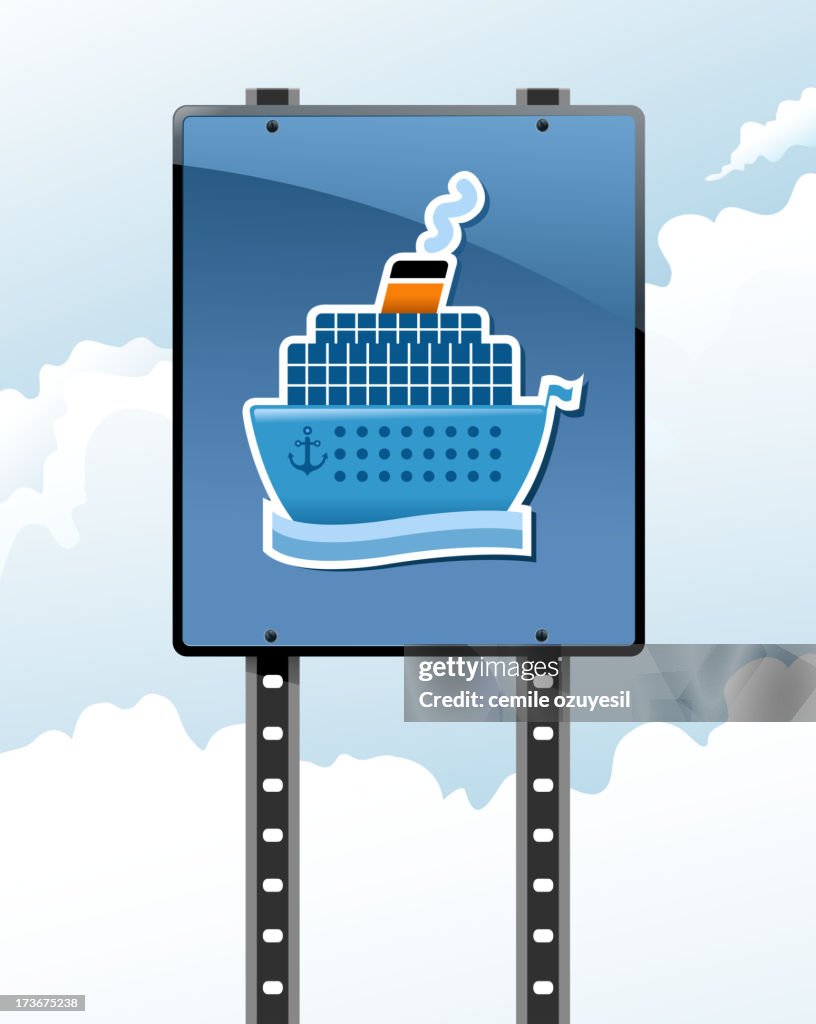 Passenger Ship Sign High-Res Vector Graphic - Getty Images