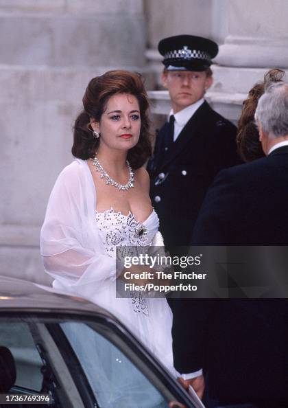 Lady Roxburgh Lady Jane Grosvenor, The Duchess of Roxburghe, attending a party in ...