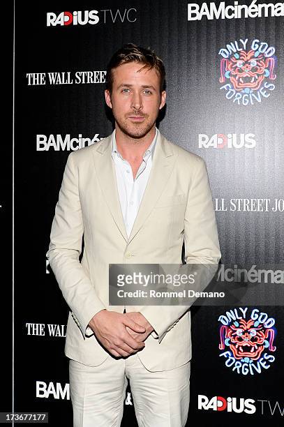 Ryan Gosling attends the "Only God Forgives" New York Premiere at BAM Harvey Theater on July 16, 2013 in New York City.