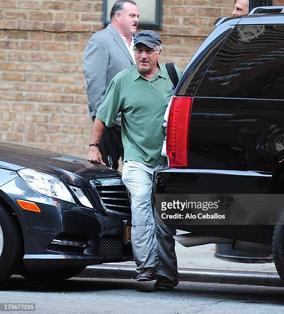 Robert De Niro is seen in Tribeca on July 16, 2013 in New York City.
