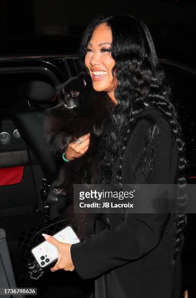 Kimora Lee Simmons is seen at Funke for Kim Kardashian birthday party on October 20, 2023 in Los Angeles, California.