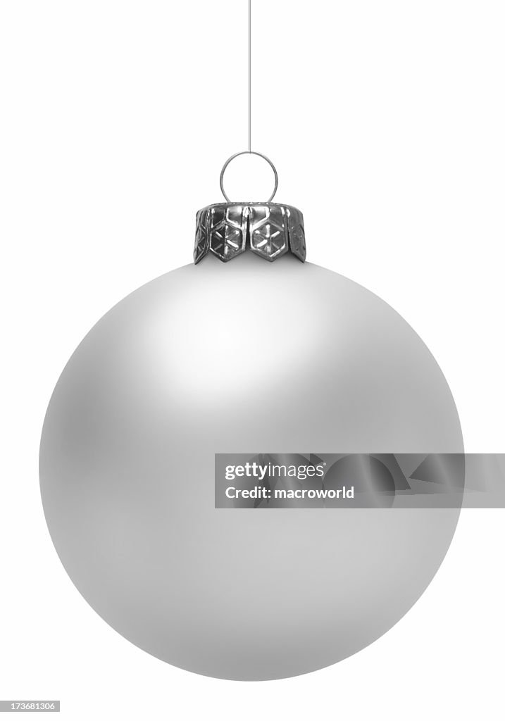 White Christmas Ball (Isolated)