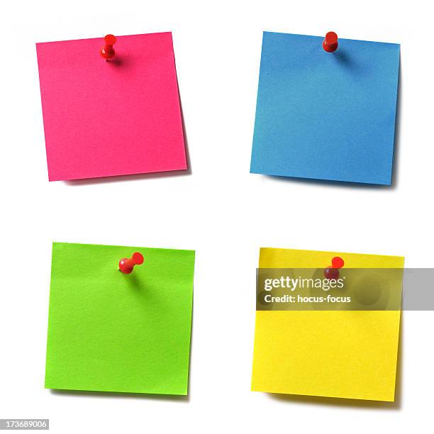 adhesive notes - sticky note pad stock pictures, royalty-free photos & images