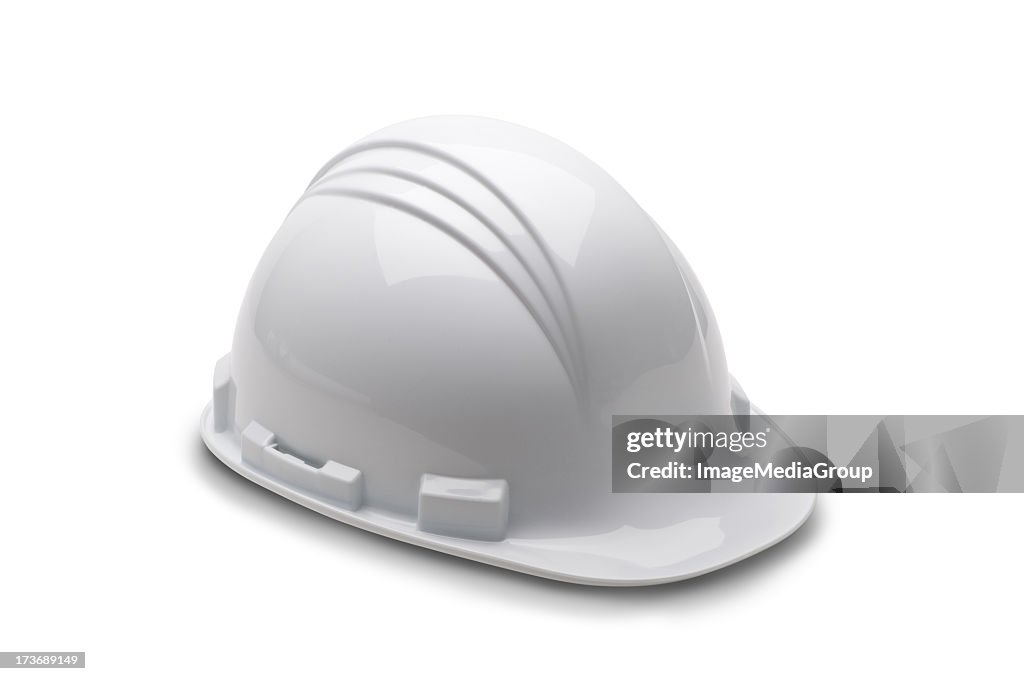Weißen Schutzhelm