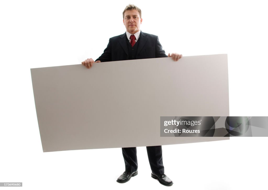 Empresário segurar cheque