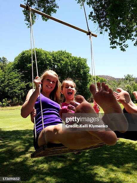 happy yoga toes - teen girls toes stock pictures, royalty-free photos & images