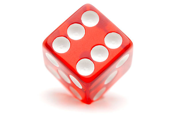 six on the edge - dice six stock pictures, royalty-free photos & images