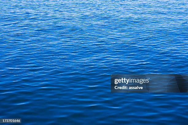 blue ocean water with waves background - wateroppervlak stockfoto's en -beelden