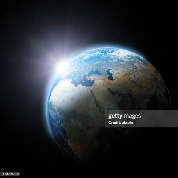 Sun Rising Over Europe 7,880 Earth Sun Rising Stock Photos, High-Res Pictures, and Images ...