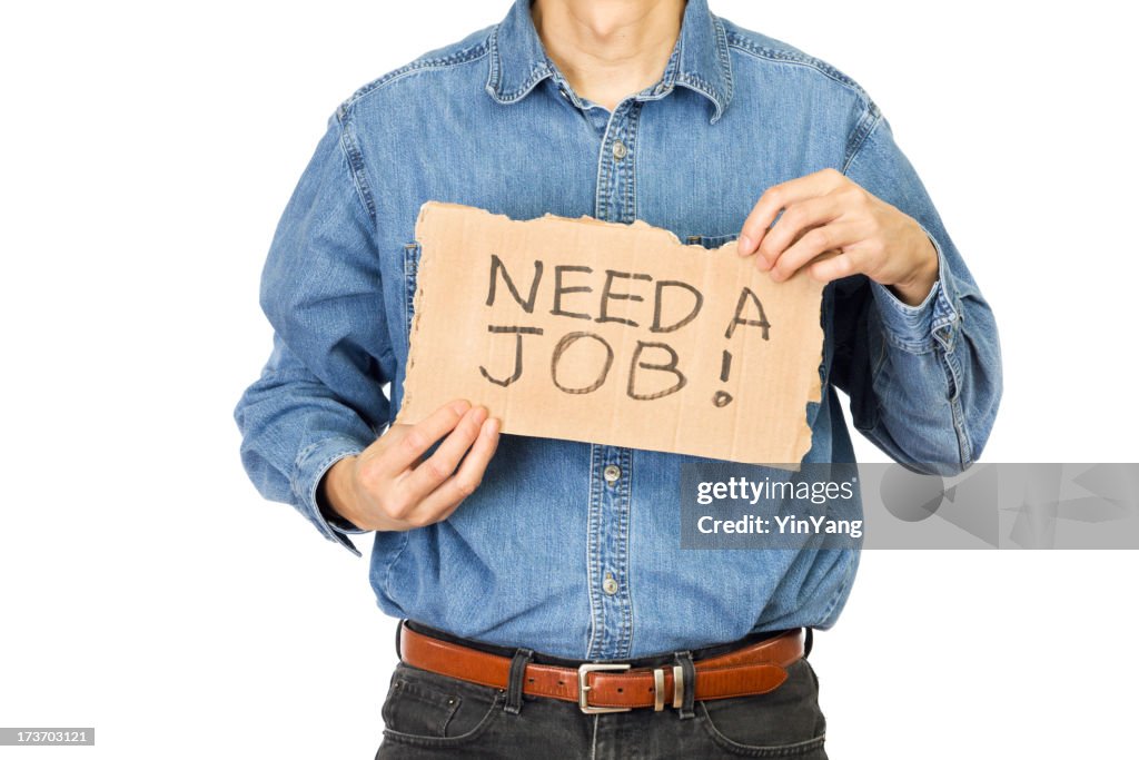 Desperate Unemployed Worker Searching Job