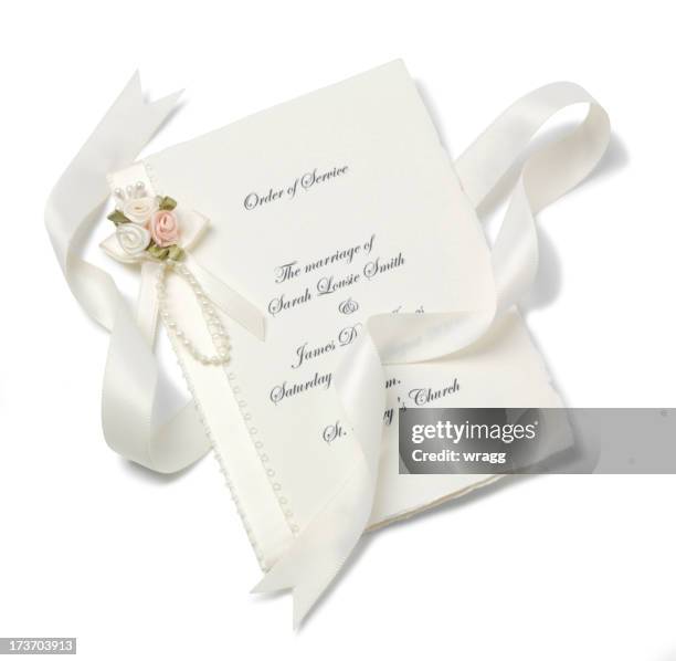 orden de servicio - wedding invitation fotografías e imágenes de stock