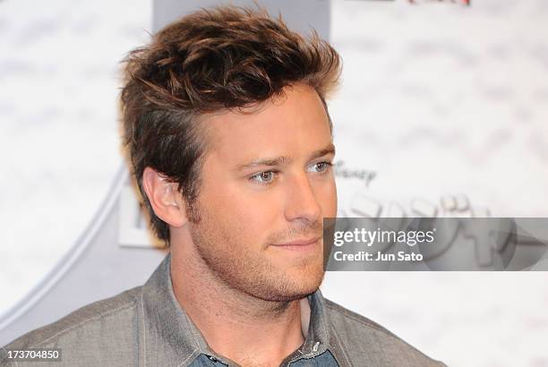 Armie Hammer attends 'The Lone Ranger' photo call at the Park Hyatt Hotel on July 17, 2013 in Tokyo, Japan.