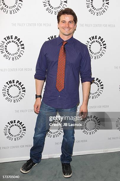 Jason Ritter attends "An Evening With Web Therapy: The Craze Continues..." held at The Paley Center for Media on July 16, 2013 in Beverly Hills,...