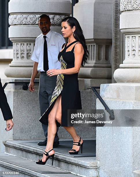 Catherine Zeta-Jones seen on the streets of Manhattan on July 16, 2013 in New York City.