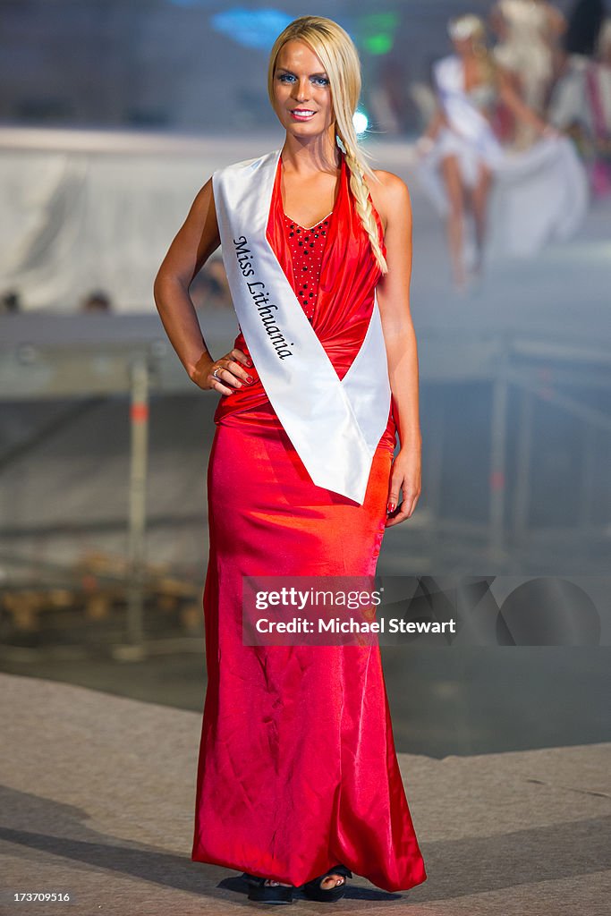 Miss Rinki Miss Lithuania Edita Rinki competes in the costume competition during ...