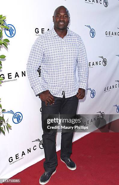 Marcellus Wiley arrives at The GEANCO Foundation's "Impact Africa" Fundraiser at Bootsy Bellows on July 16, 2013 in West Hollywood, California.