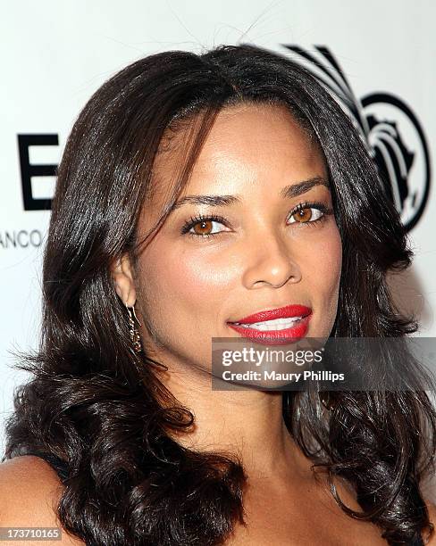 Actress Rochelle Aytes arrives at The GEANCO Foundation's "Impact Africa" Fundraiser at Bootsy Bellows on July 16, 2013 in West Hollywood, California.