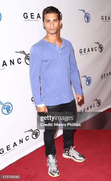 Actor Hector David Jr. Arrives at The GEANCO Foundation's "Impact Africa" Fundraiser at Bootsy Bellows on July 16, 2013 in West Hollywood, California.