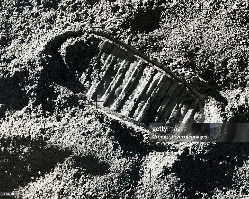 Footprint on Moon