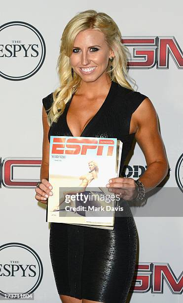 Professional Drag racer Courtney Force attends ESPN The Magazine 5th annual 'Body Issue' party at Lure on July 16, 2013 in Hollywood, California..