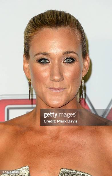 Professional beach volleyball player Kerri Walsh Jennings attends ESPN the Magazine 5th annual 'Body Issue' party at Lure on July 16, 2013 in...