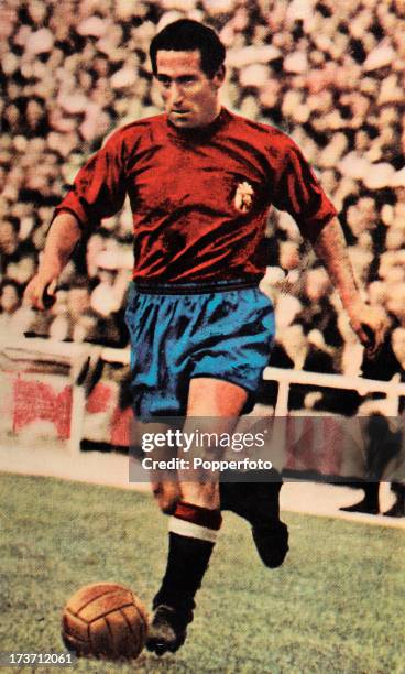 Paco Gento Lopez of Real Madrid and Spain, circa 1960.