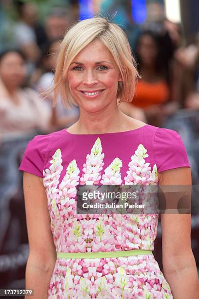 Jenni Falconer attends the UK Premiere of 'The Wolverine' at Empire Leicester Square on July 16, 2013 in London, England.