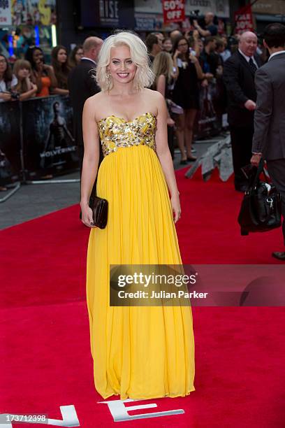 Kimberly Wyatt attends the UK Premiere of 'The Wolverine' at Empire Leicester Square on July 16, 2013 in London, England.