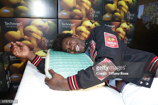 Professonal athlete Aldon Smith attends GBK's Poker And Gift Pre-ESPY Lounge at Andaz Hotel on July 16, 2013 in Los Angeles, California.