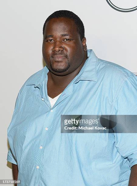 Actor Quinton Aaron attends ESPN The Magazine 5th annual "Body Issue" party at Lure on July 16, 2013 in Hollywood, California.