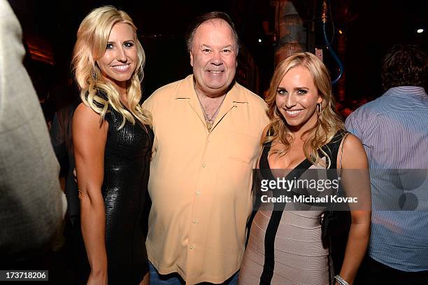 Pro Drag racer Courtney Force, actor Dennis Haskins, and Brittany Force attend ESPN the Magazine 5th annual "Body Issue" party at Lure on July 16,...