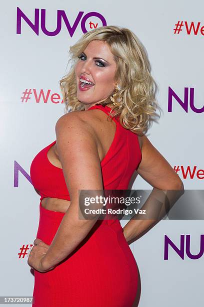Model Ivory May Kalber attends NUVOtv Network launch party at The London West Hollywood on July 16, 2013 in West Hollywood, California.