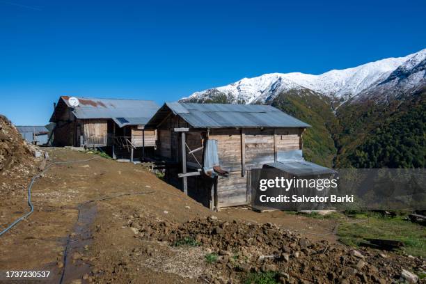 efeler village findik plateau in macahel region in artvin province - rize stock pictures, royalty-free photos & images