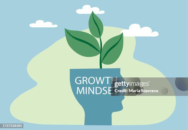 growth mindset - attitude stock illustrations